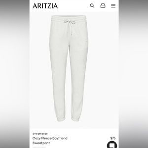 Cozy fleece sweatpants / jogger - heather cloud size small